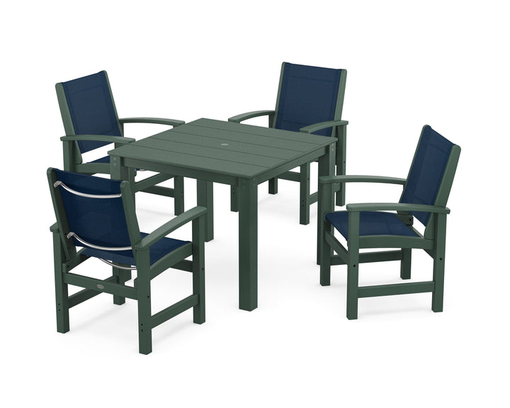 POLYWOOD® Coastal 5-Piece Parsons Dining Set