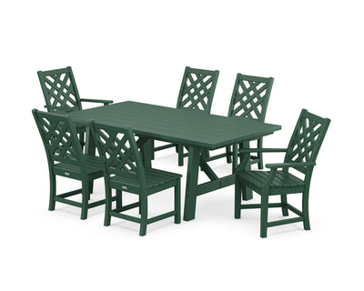 Wovendale 7-Piece Rustic Farmhouse Dining Set