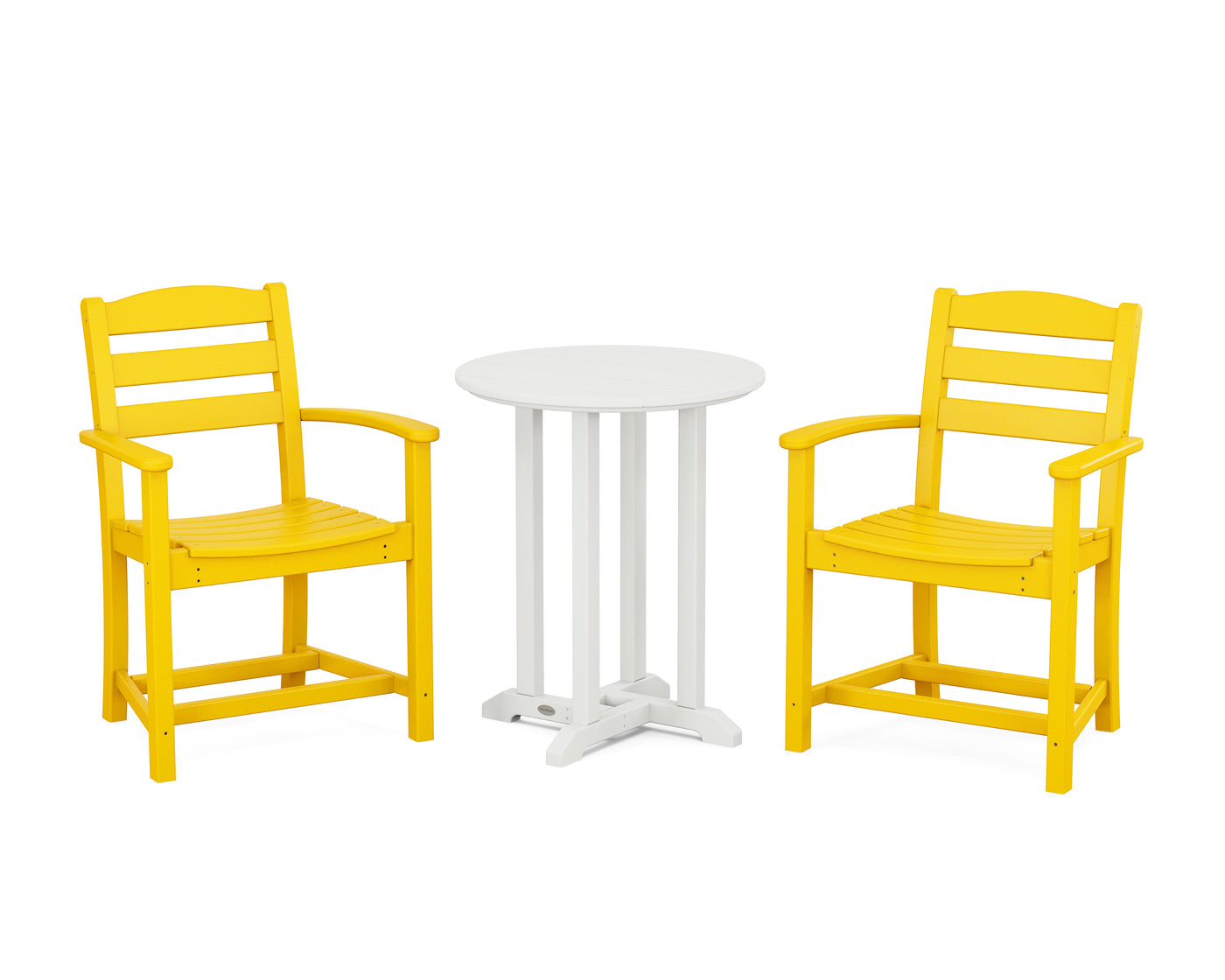 La Casa CafŽ 3-Piece Round Bistro Dining Set