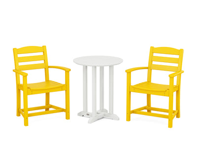 La Casa CafŽ 3-Piece Round Bistro Dining Set