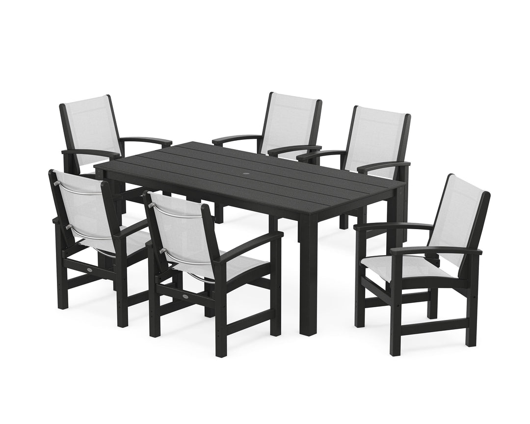 POLYWOOD® Coastal 7-Piece Parsons Dining Set
