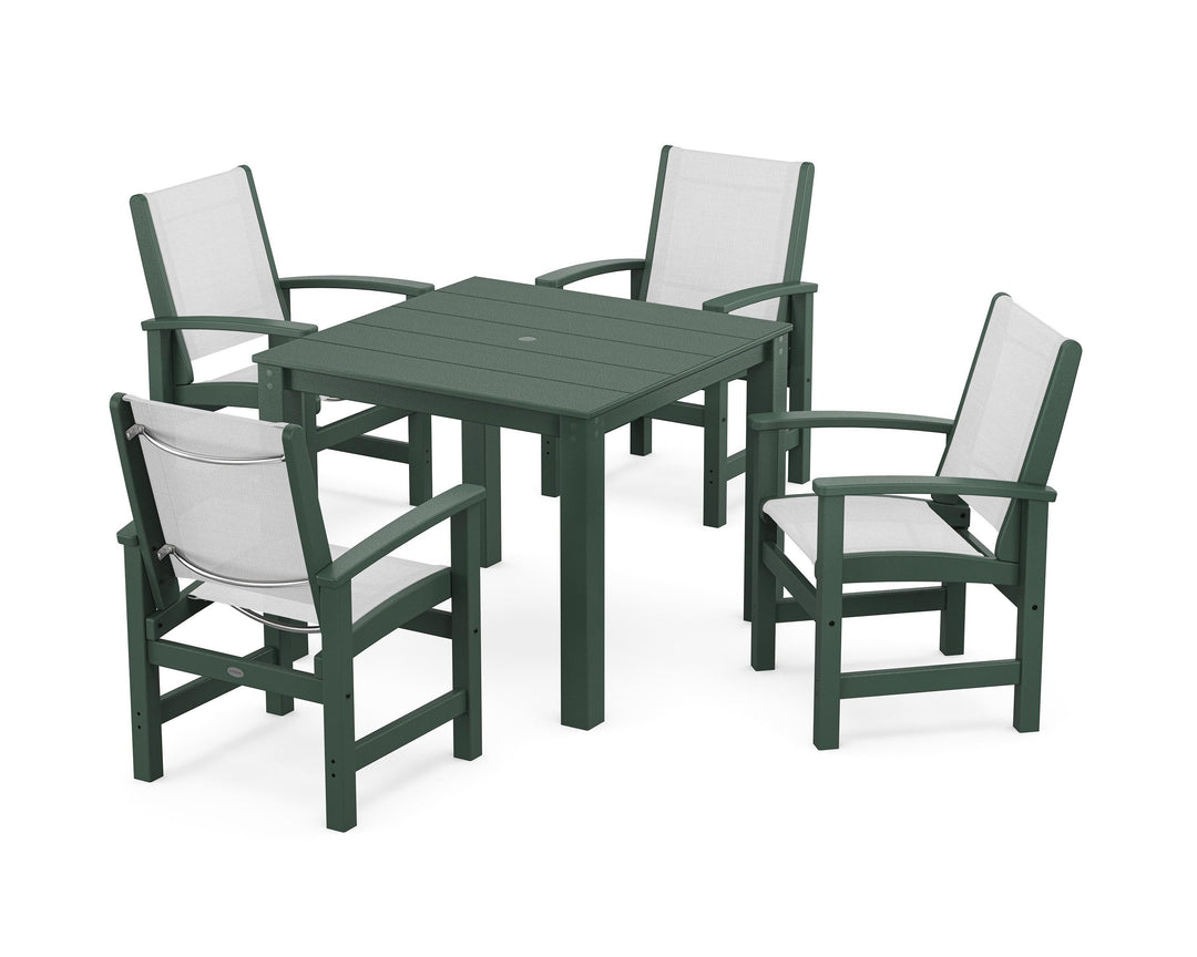 POLYWOOD® Coastal 5-Piece Parsons Dining Set
