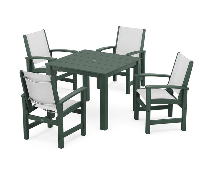 POLYWOOD® Coastal 5-Piece Parsons Dining Set