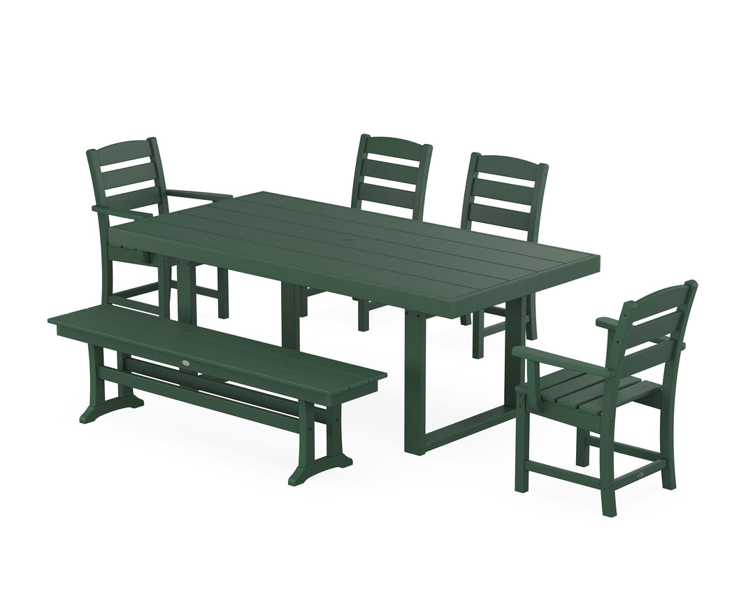 POLYWOOD® Lakeside 6-Piece Dining Set with Bench