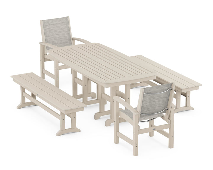 POLYWOOD® Coastal 5-Piece Dining Set