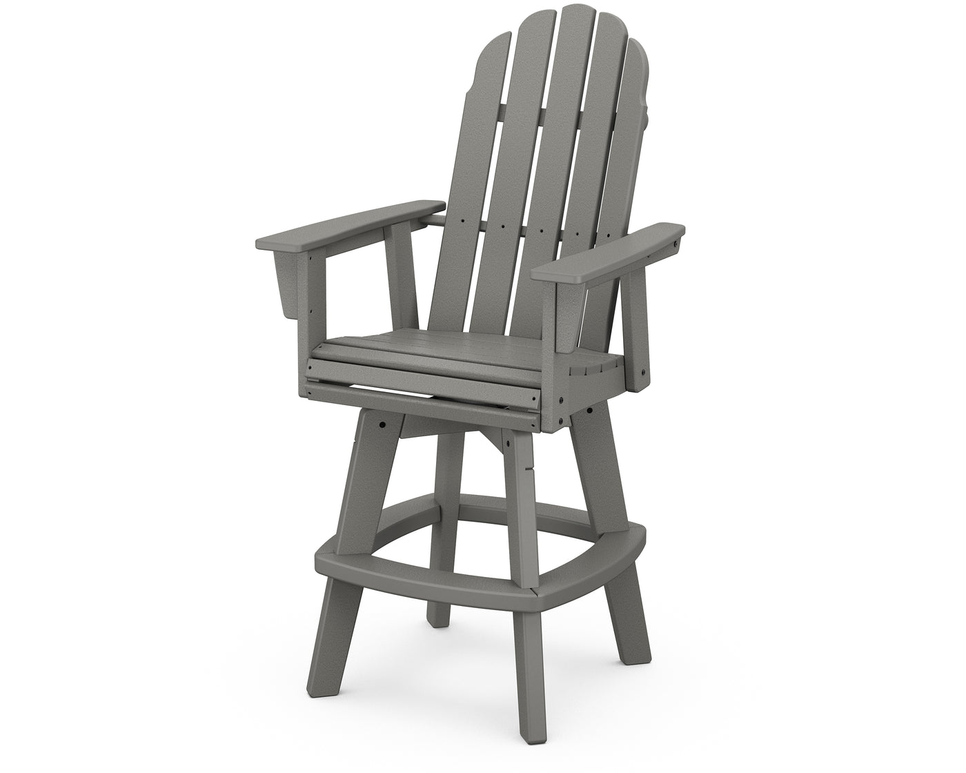 Vineyard Curveback Adirondack Swivel Bar Chair