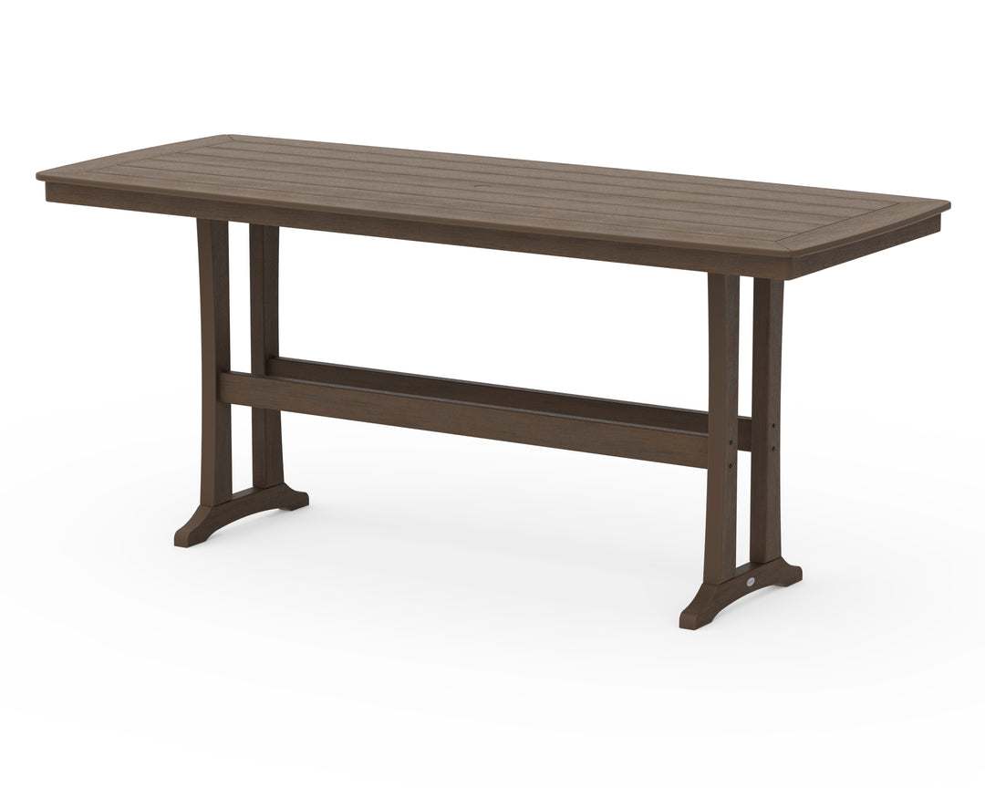 POLYWOOD® Nautical Trestle 39” x 97” Bar Table