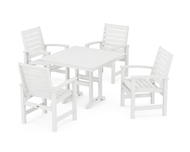 POLYWOOD® Signature 5-Piece Farmhouse Dining Set