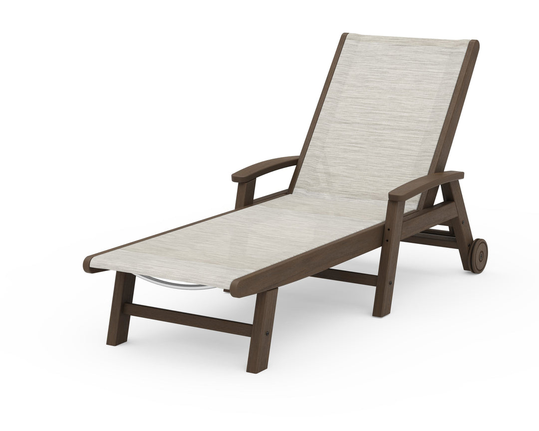 POLYWOOD® Coastal Chaise with Wheels