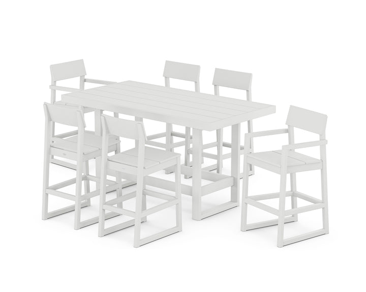 POLYWOOD® EDGE 7-Piece Bar Table Set