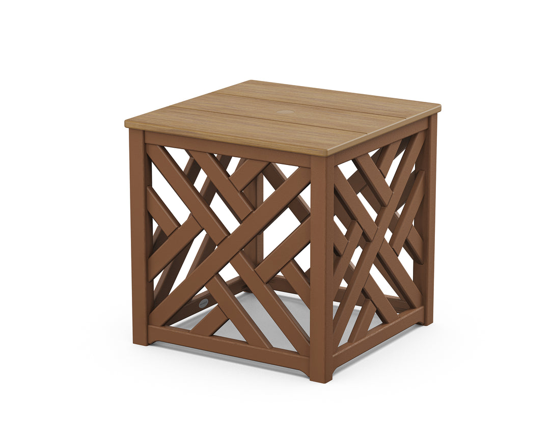 POLYWOOD® Chippendale Umbrella Stand Accent Table