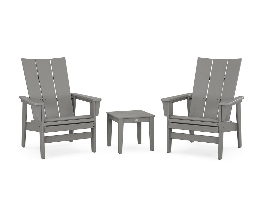 POLYWOOD® 3-Piece Modern Grand Upright Adirondack Set