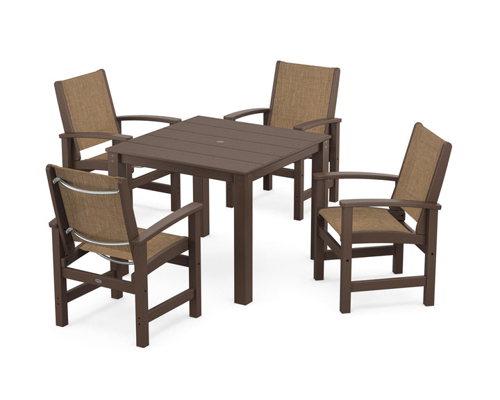 POLYWOOD® Coastal 5-Piece Parsons Dining Set