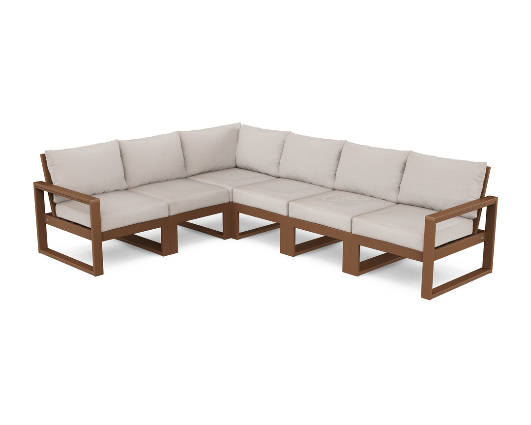 POLYWOOD® EDGE 6-Piece Modular Deep Seating Set