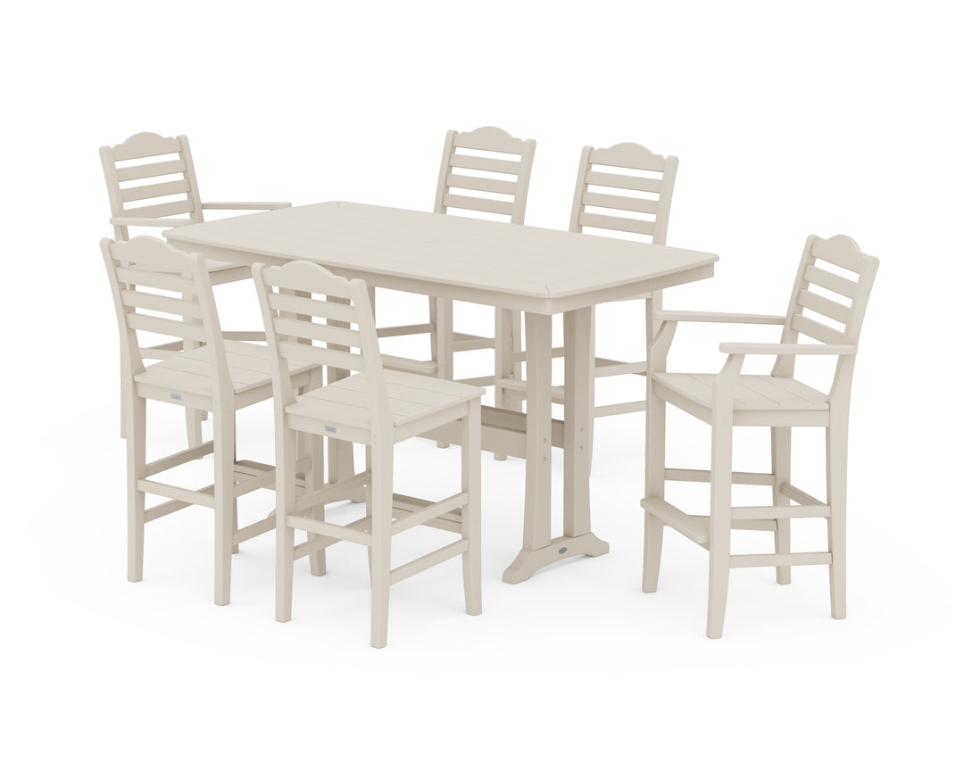 Draper James™ by  POLYWOOD® Savannah 7-Piece Bar Set with Trestle Legs