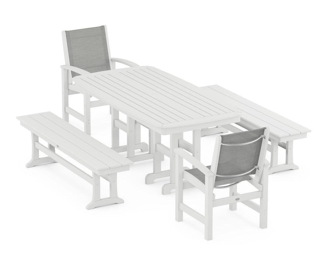 POLYWOOD® Coastal 5-Piece Dining Set