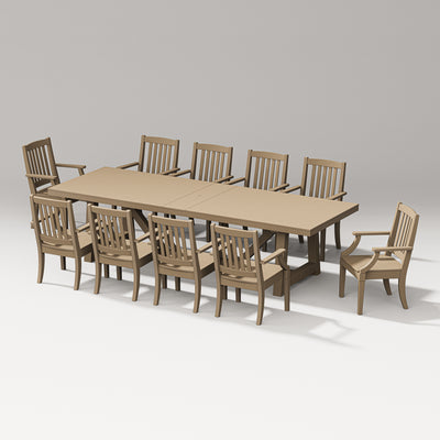 Estate 11-Piece A-Frame Table Dining Set