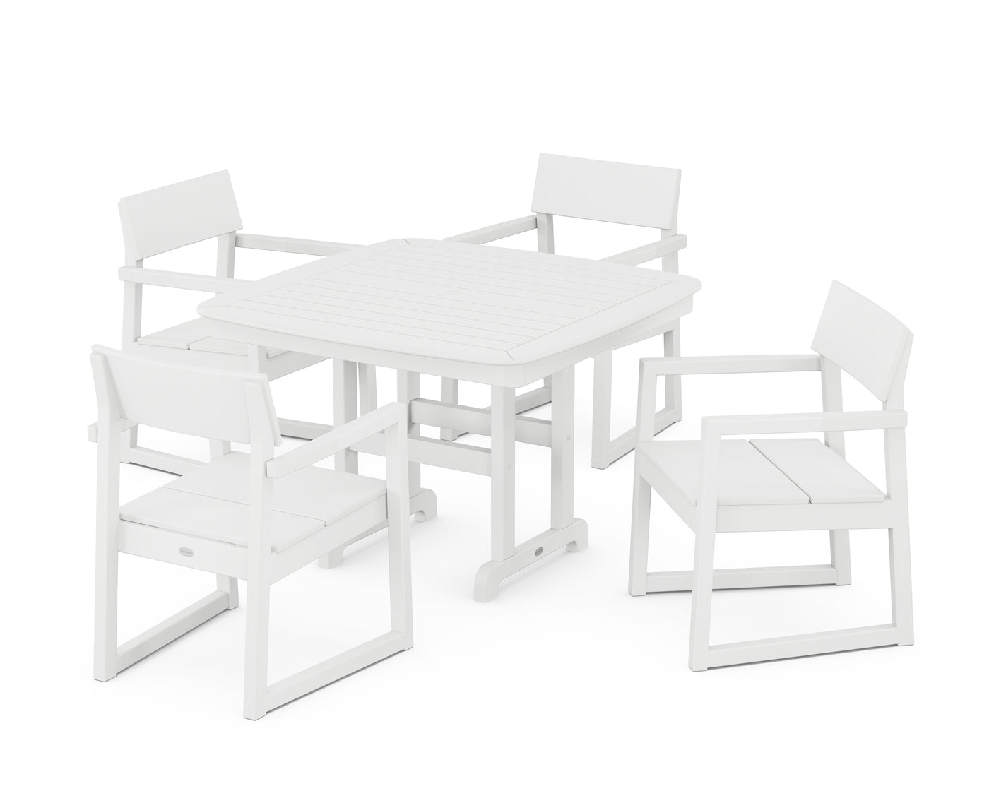 EDGE 5-Piece Dining Set with Trestle Legs