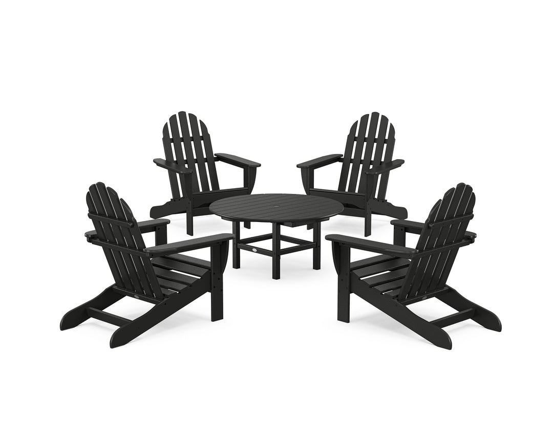 POLYWOOD® Classic Adirondack 5-Piece Conversation Set