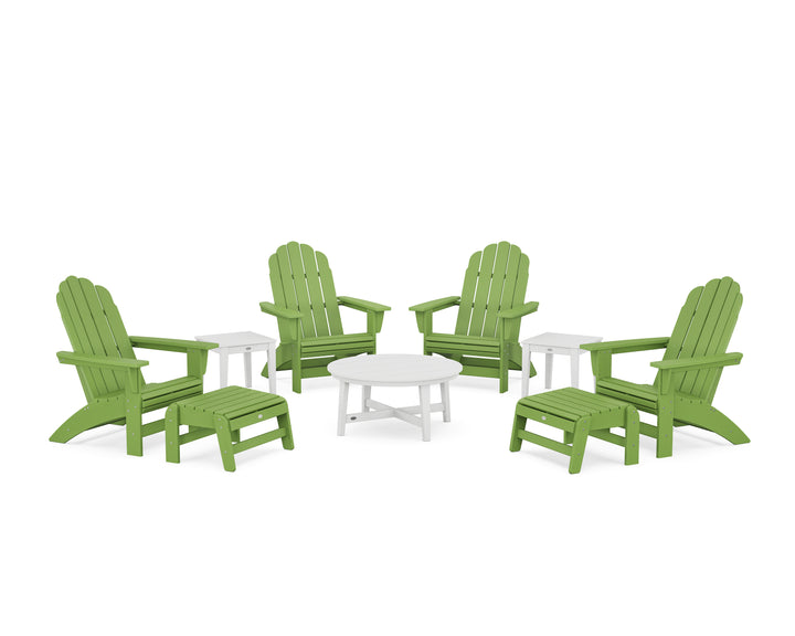 POLYWOOD® Vineyard Grand Adirondack 9-Piece Conversation Set