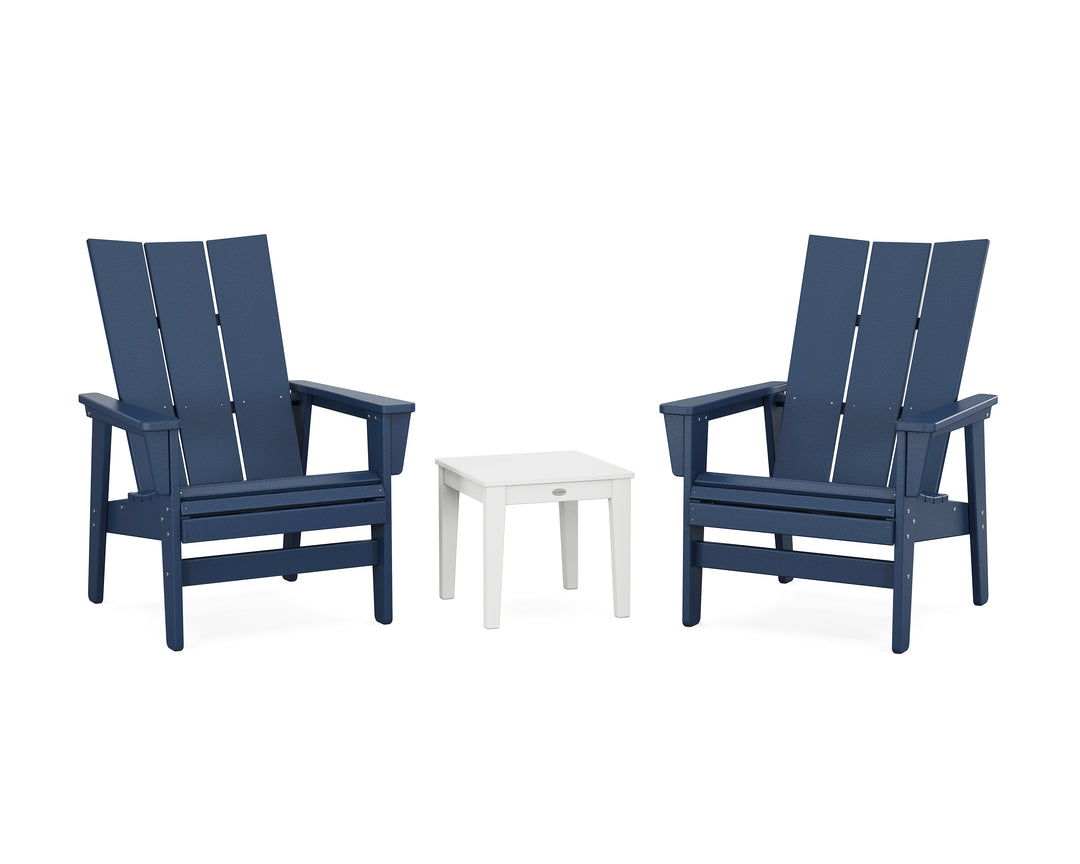 POLYWOOD® 3-Piece Modern Grand Upright Adirondack Set