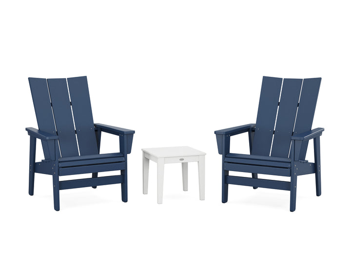 POLYWOOD® 3-Piece Modern Grand Upright Adirondack Set
