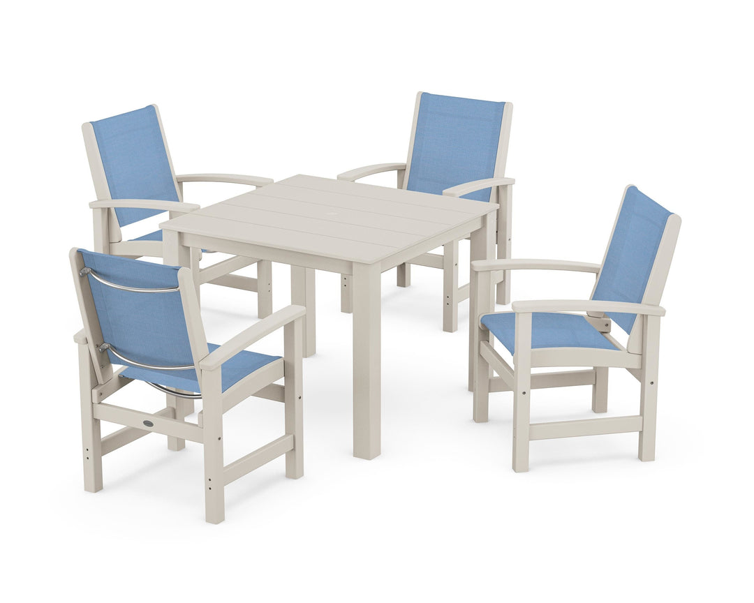 POLYWOOD® Coastal 5-Piece Parsons Dining Set
