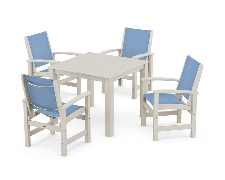 POLYWOOD® Coastal 5-Piece Parsons Dining Set