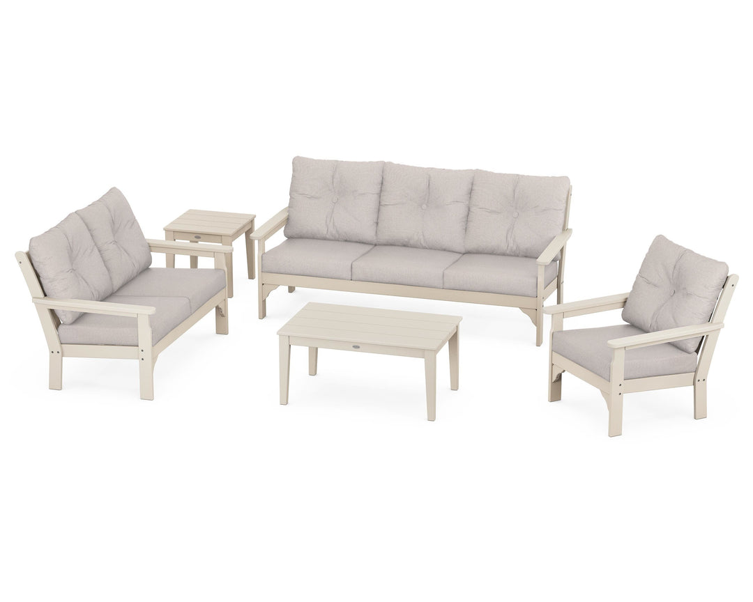 POLYWOOD® Vineyard 5-Piece Deep Seating Set