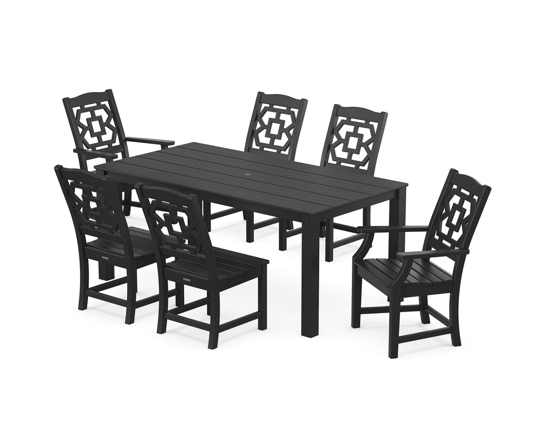 Martha Stewart by POLYWOOD® Chinoiserie 7-Piece Parsons Dining Set