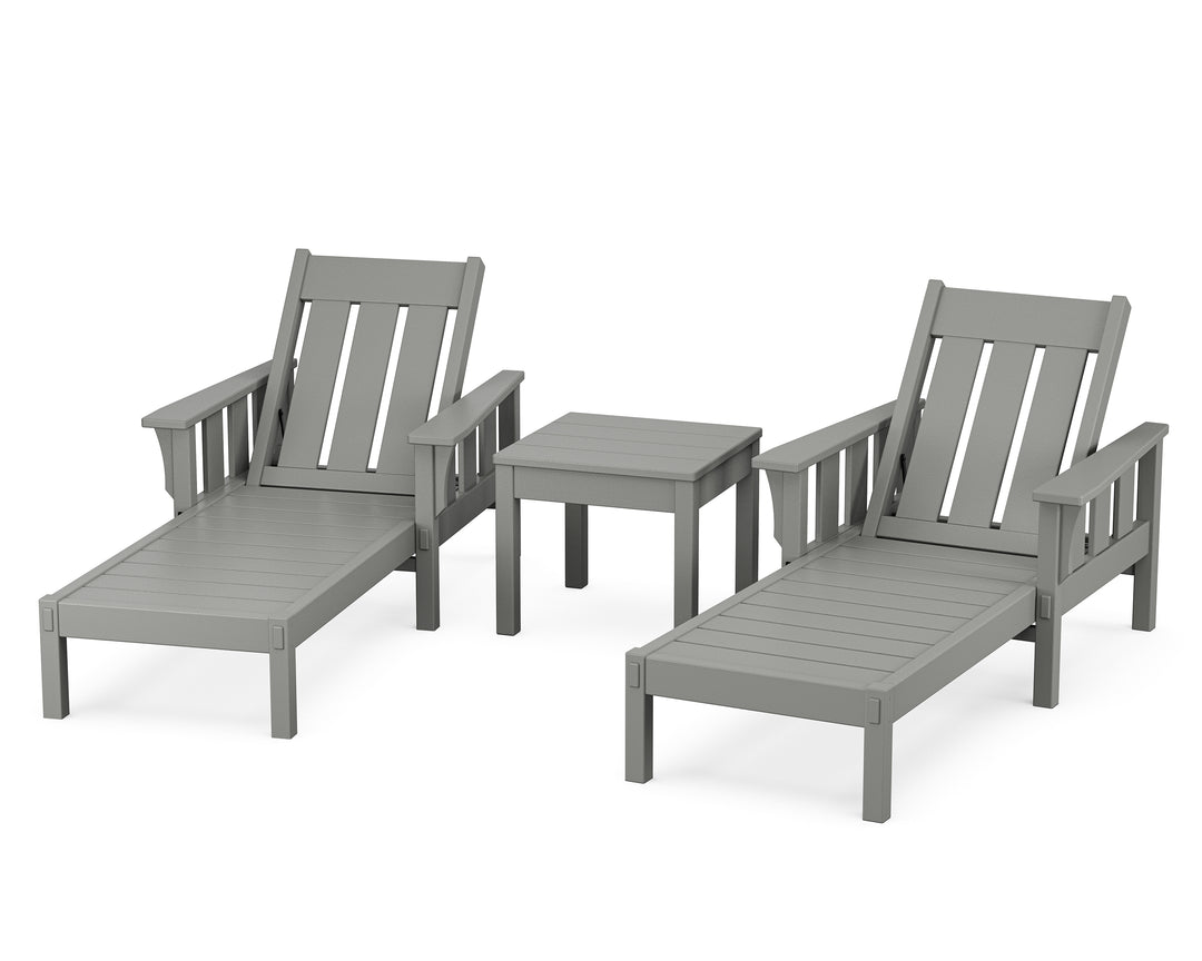 Martha Stewart by POLYWOOD® Acadia 3-Piece Chaise Set
