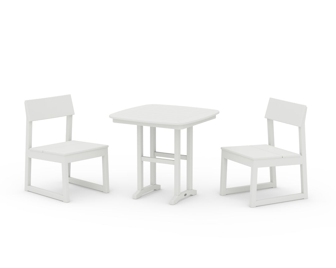 POLYWOOD® EDGE Side Chair 3-Piece Dining Set