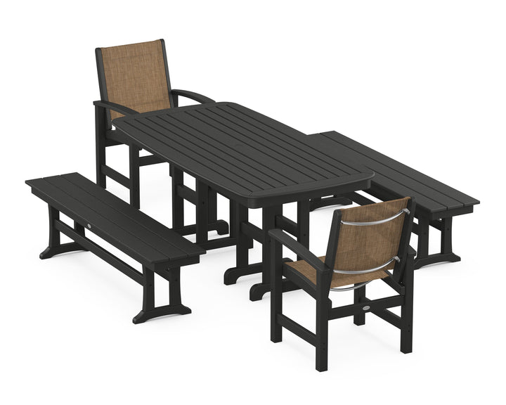 POLYWOOD® Coastal 5-Piece Dining Set