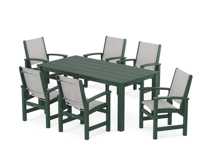 POLYWOOD® Coastal 7-Piece Parsons Dining Set