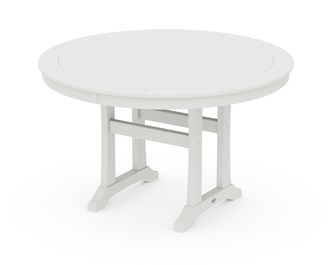 POLYWOOD® Nautical Trestle 48" Round Dining Table