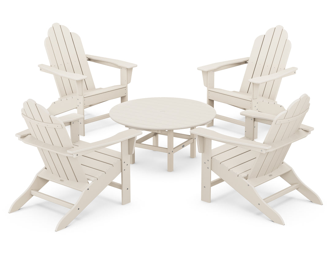 POLYWOOD® Long Island Adirondack 5-Piece Conversation Group