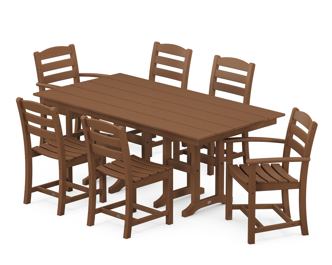 POLYWOOD® La Casa Café 7-Piece Farmhouse Dining Set