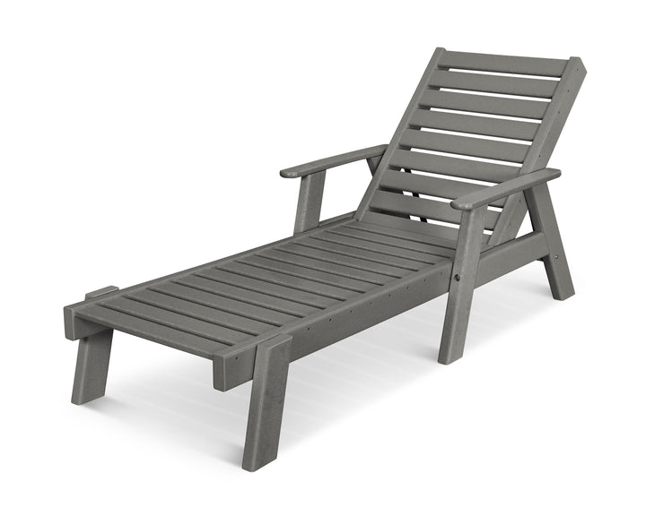POLYWOOD® Captain Chaise with Arms