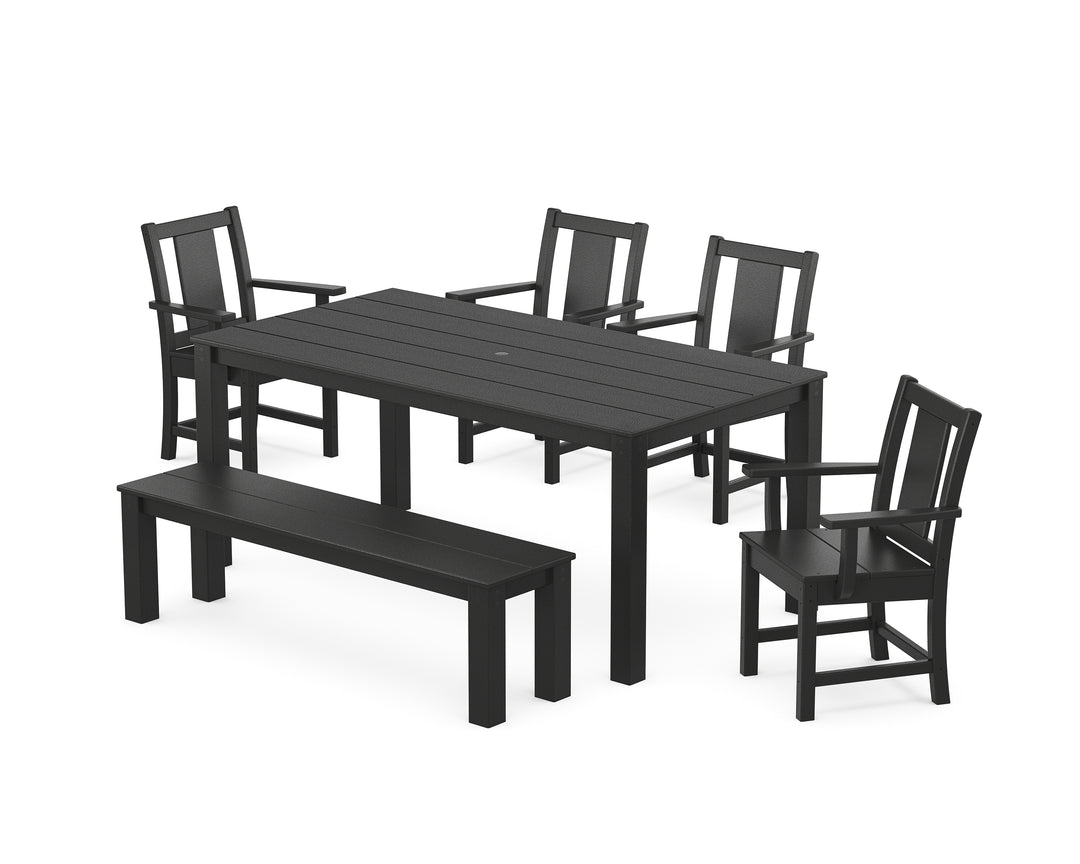 POLYWOOD® Prairie 6-Piece Parsons Dining Set with Bench