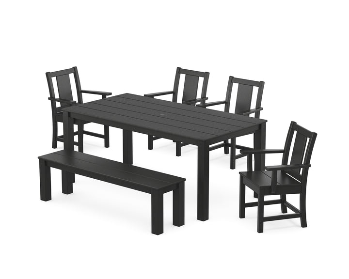 POLYWOOD® Prairie 6-Piece Parsons Dining Set with Bench