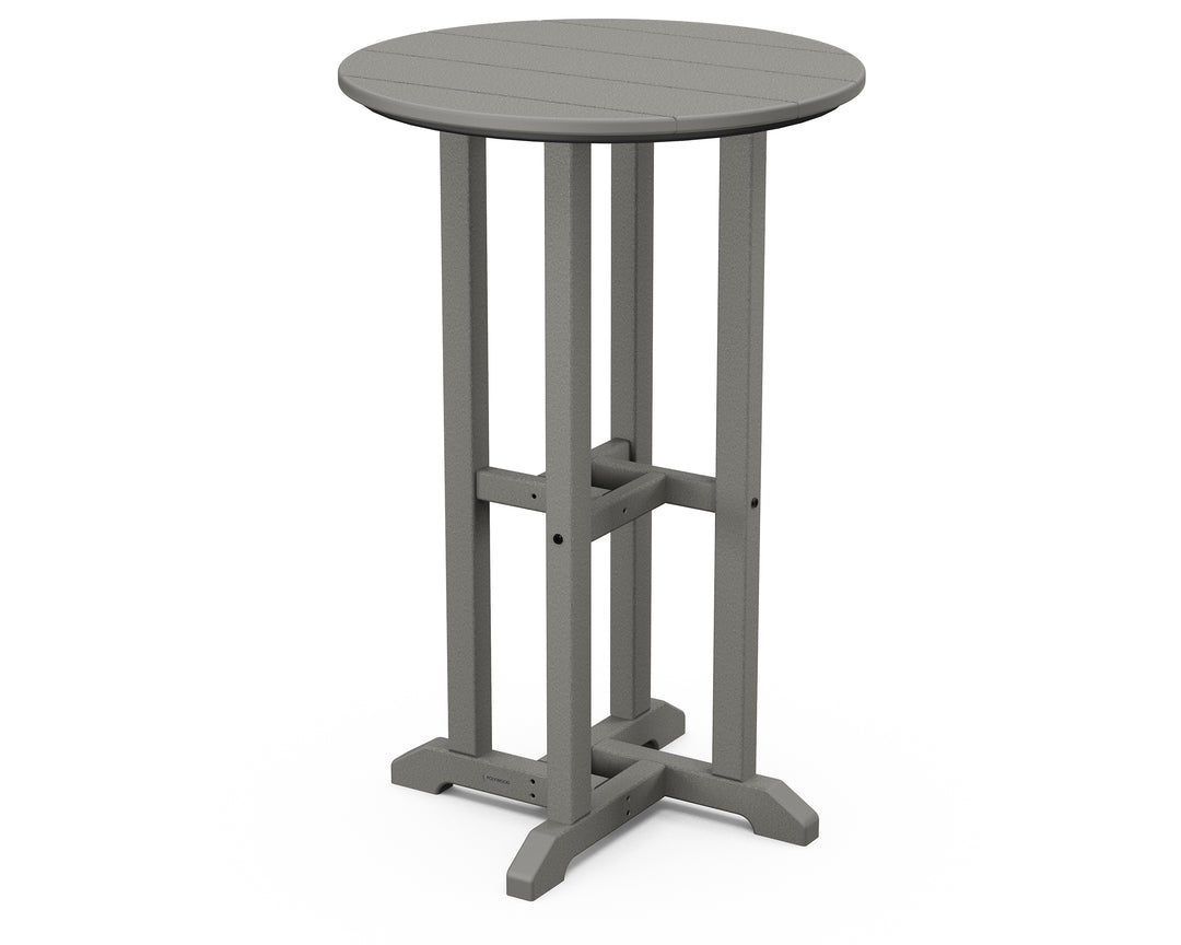 POLYWOOD® 24" Round Farmhouse Counter Bistro Table