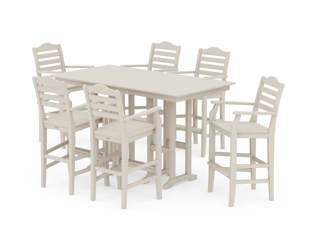 Draper James™ by  POLYWOOD® Savannah Arm Chair 7-Piece Farmhouse Bar Set