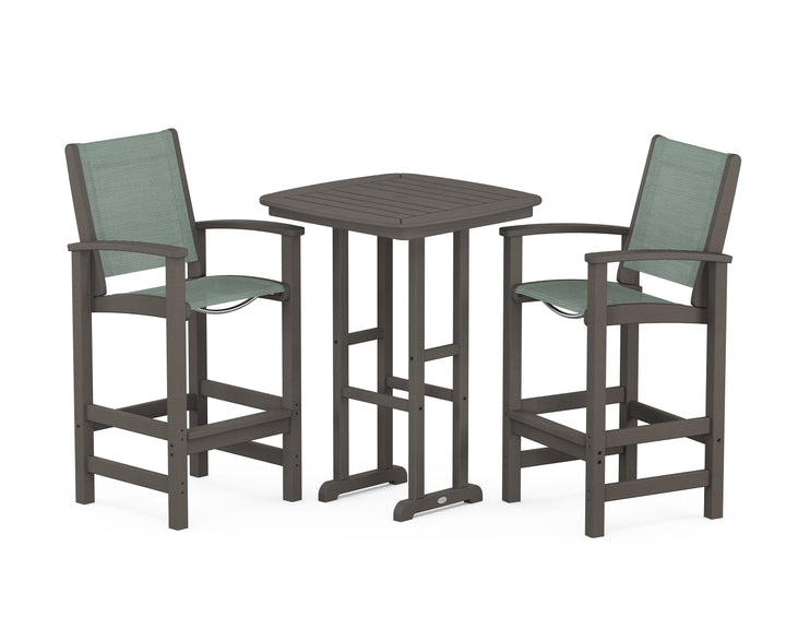 POLYWOOD® Coastal 3-Piece Bar Set