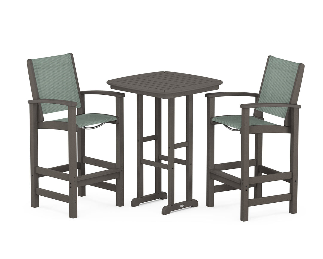 POLYWOOD® Coastal 3-Piece Bar Set