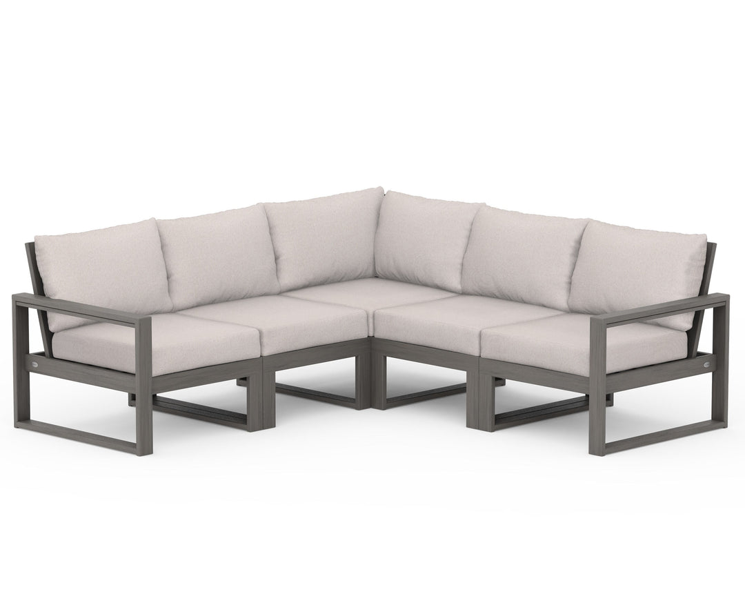 POLYWOOD® EDGE 5-Piece Modular Deep Seating Set