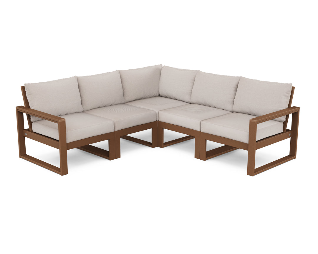 POLYWOOD® EDGE 5-Piece Modular Deep Seating Set