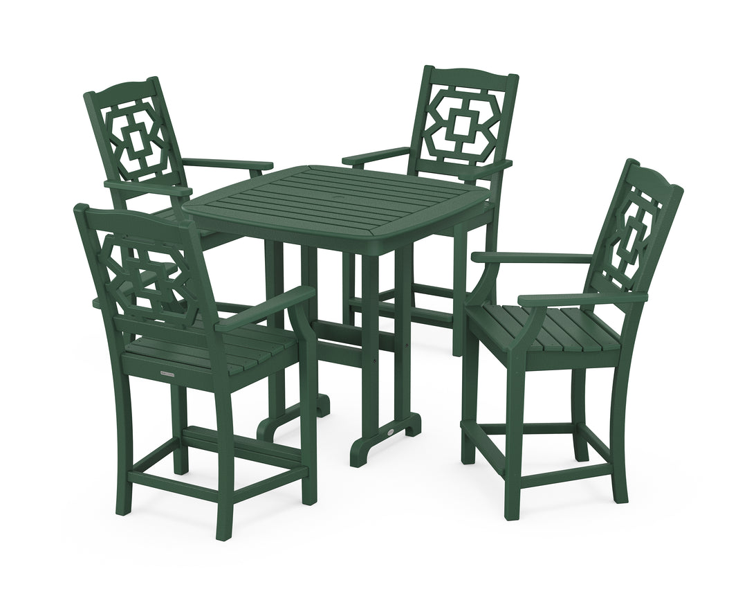 Martha Stewart by POLYWOOD® Chinoiserie 5-Piece Counter Set