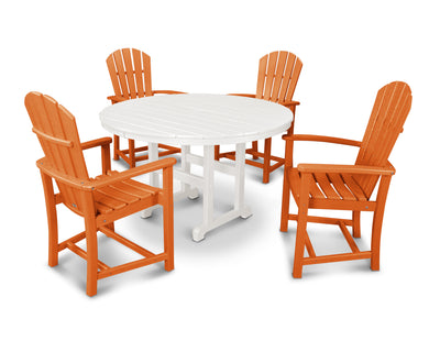 Palm Coast 5-Piece Round Farmhouse Dining Set