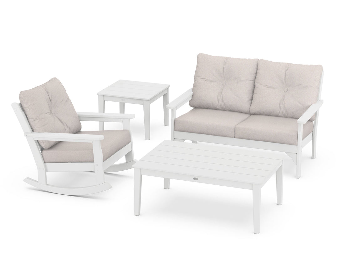 POLYWOOD® Vineyard 4-Piece Deep Seating Rocker Set
