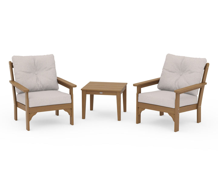 POLYWOOD® Vineyard 3-Piece Deep Seating Set